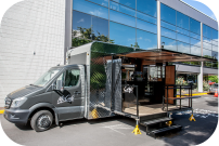 Side View of McCafe Van Open For Business